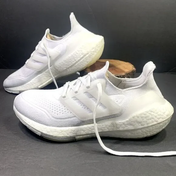 Adidas Ultra Boost 21 Women’s “ Triple White “ Shoe Size- 7.5 - Picture 1 of 12